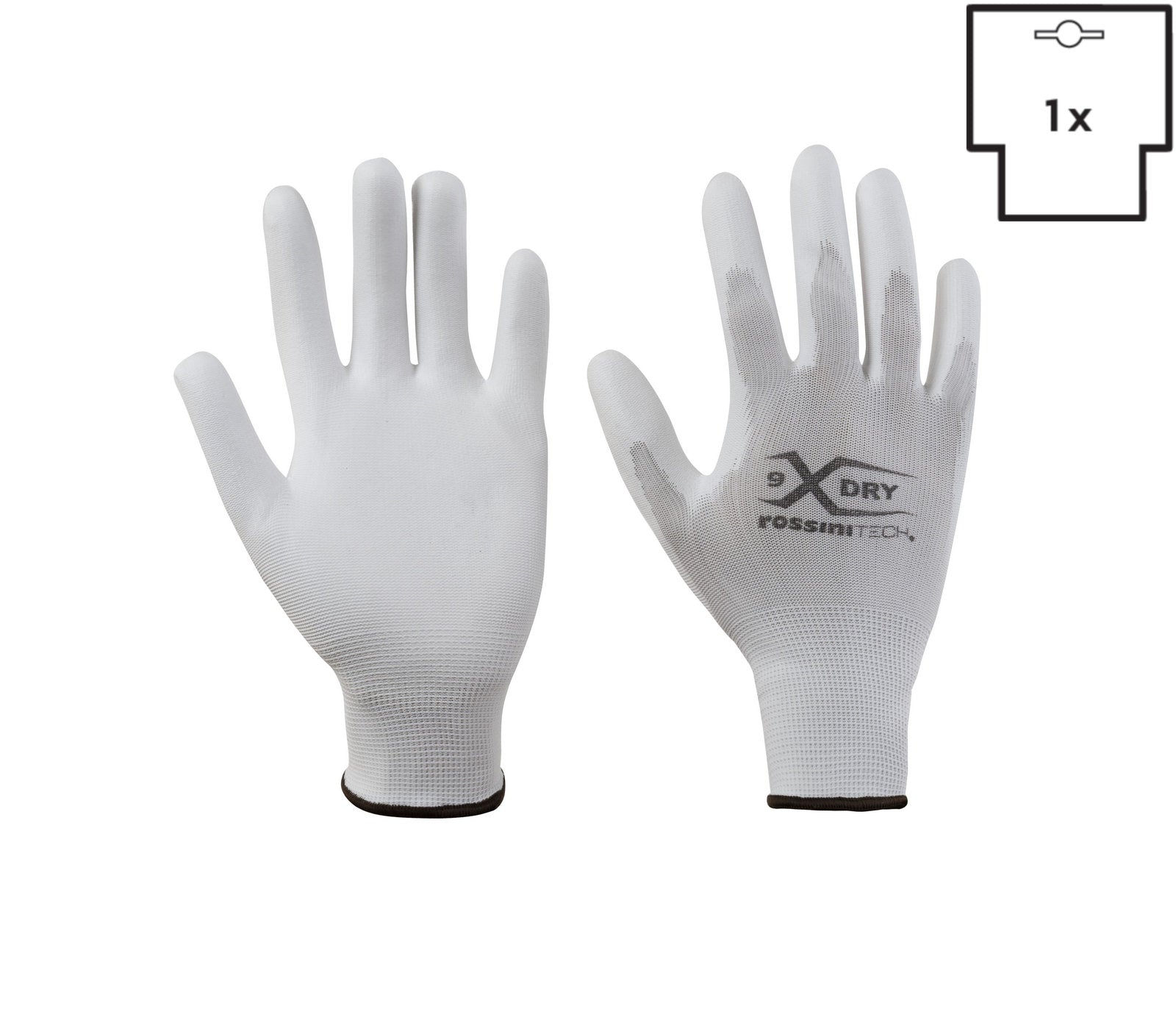 GUANTO POLIEST./POLIUR. BN/BN (CAV)