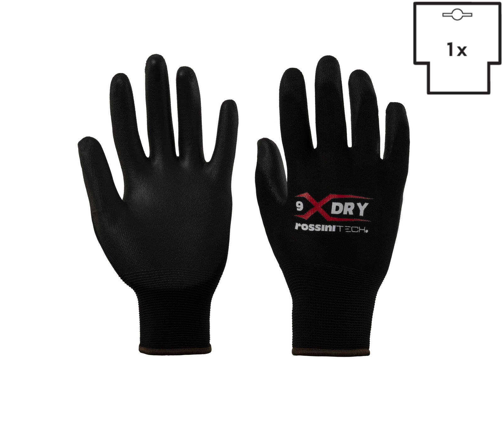 GUANTO NYLON/POLIURET. NR/NR (CAV)