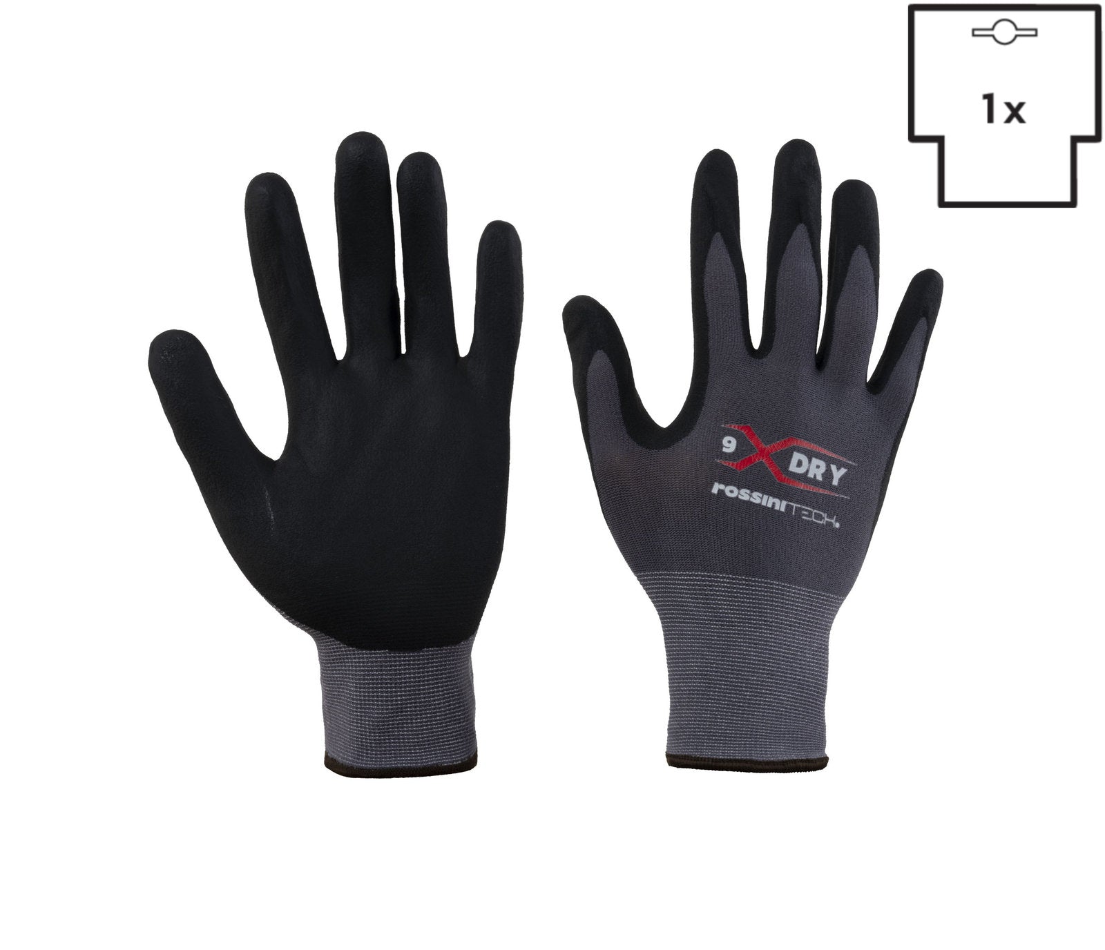 GUANTO NYL/NITRILE M-FM GR/NR (CAV)