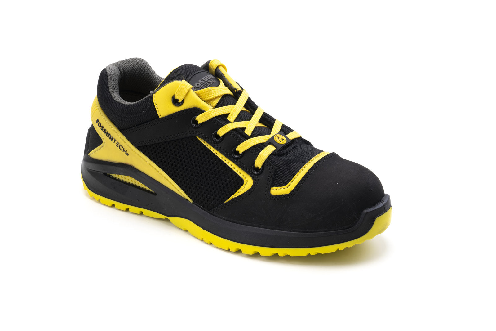 CALZ BASSA OLYMPIA S1P NERO-GIALLO